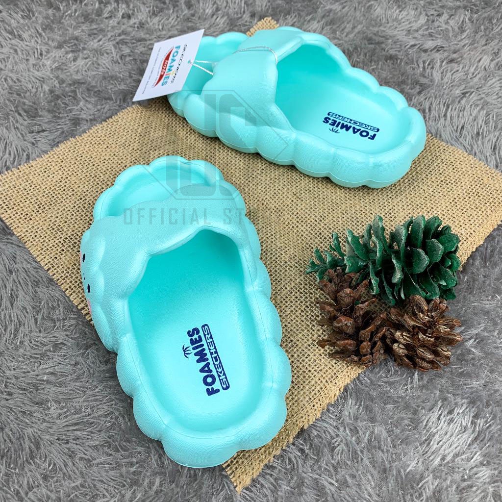 Sandal Selop Anak Perempuan Cloud Awan Korean Style Eva Ringan Terbaru Slip On Jelly Cute Sandal Slop Wanita Anak Anak