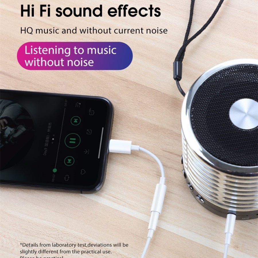 Converter Audio Headset iPhone Lightning To Jack 3.5mm