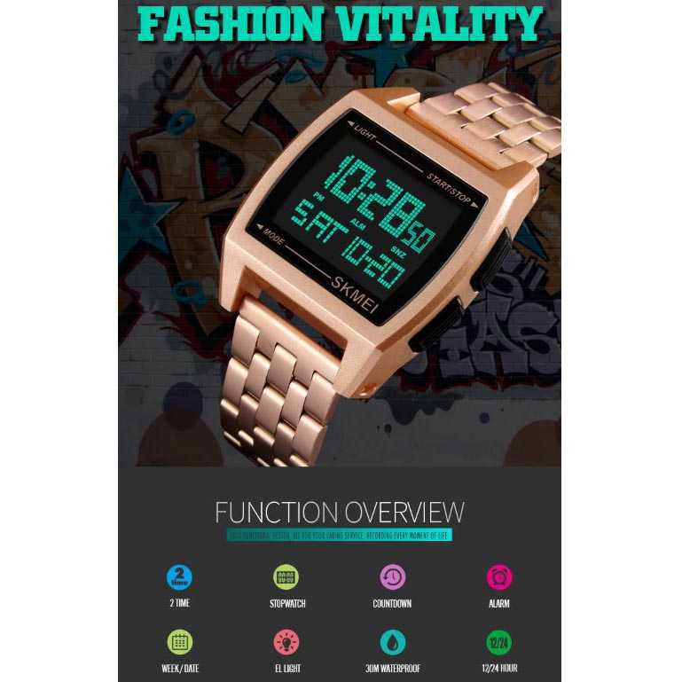 Jam Tangan Digital Pria Elegan Premium M1368