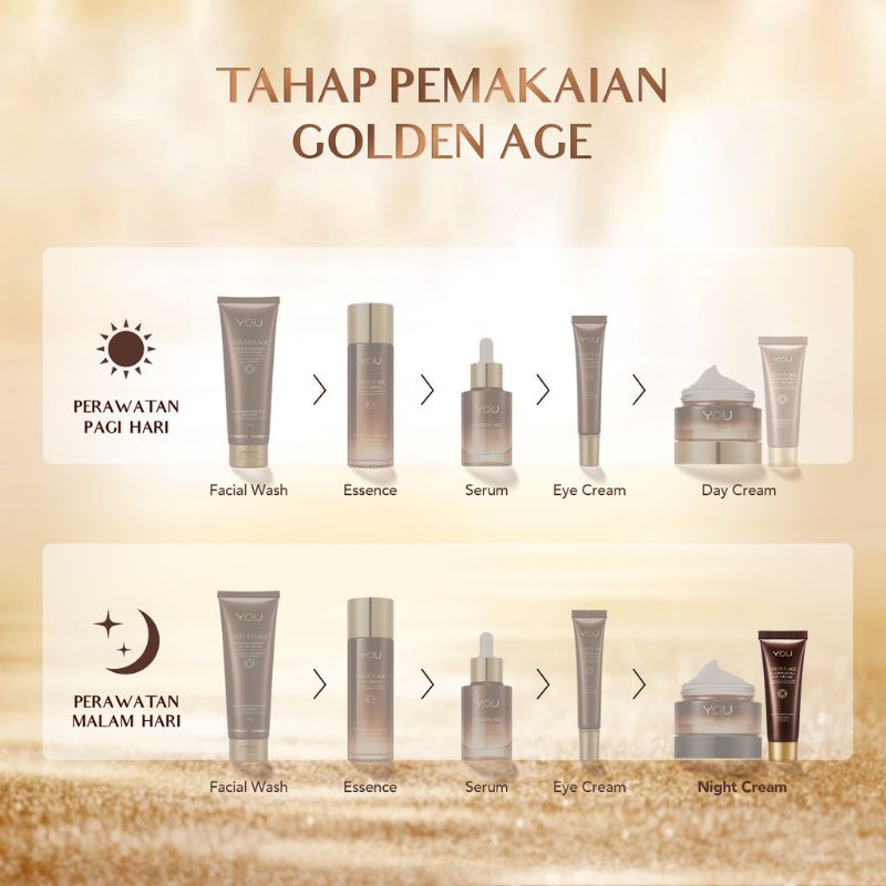 YOU Golden Age Revitalizing Night Cream 18g Skin Rejuvenation &amp; Anti-Aging Restores Vitality