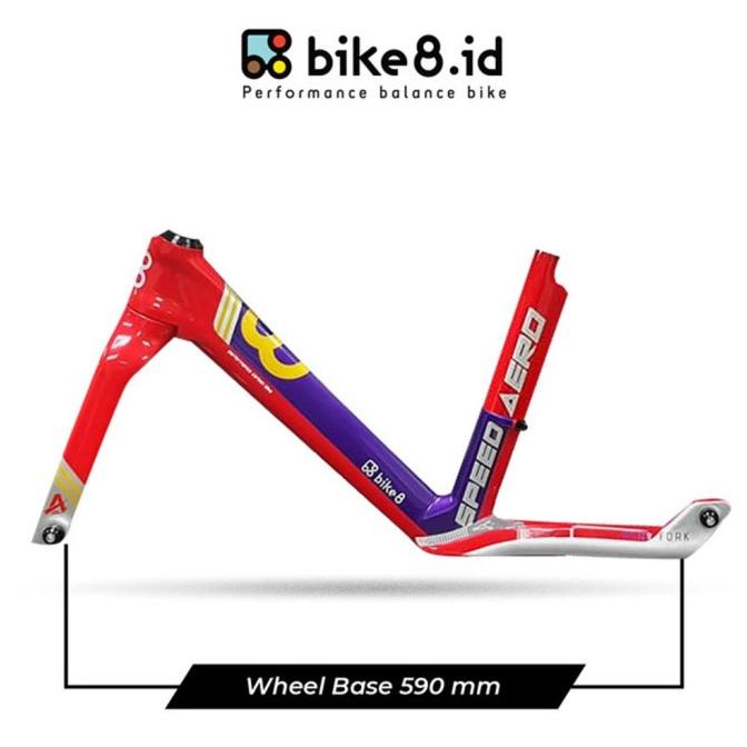 Frame Bike8 Carbon Fiber Balance / Push Bike - Sepeda Anak - Ultraman #Original