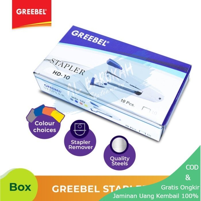 

Stapler HD - 10 Staples Kecil Greebel
