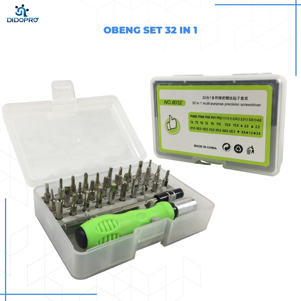 Obeng Set Komplit Reparasi 30 in 1 Obeng Magnet / Obeng Hp Murah Multifungsi