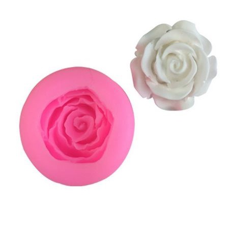 3D Silicon Mold Fondant Cake Decoration - Rose Flower Dia.3cm