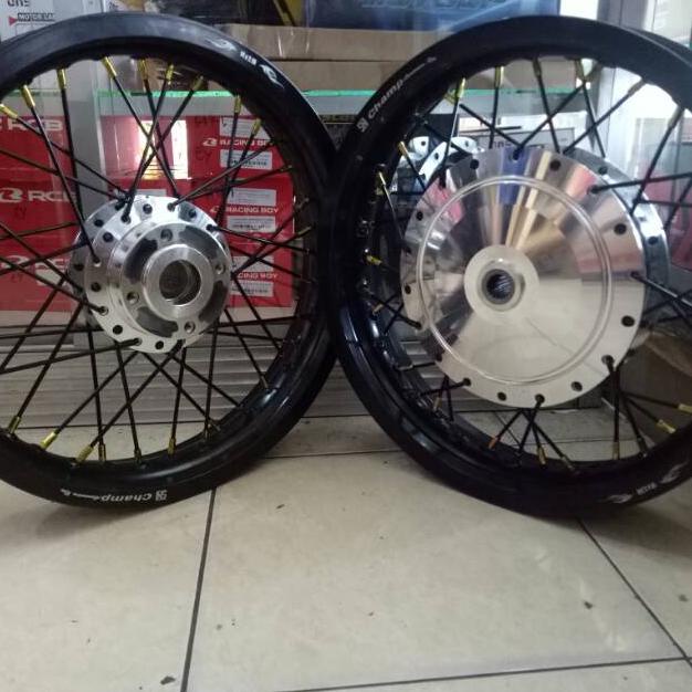 Velg Set Ring 14 tapak lebar motor Mio sporty-mio old-xeon-m3 sudah berikut stell