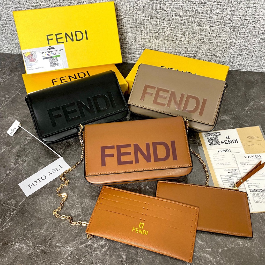 F3nd! Continental Wallet Hand Bag 2717 (FreeBox+Invoice+KantongKain+BubbleWrap)