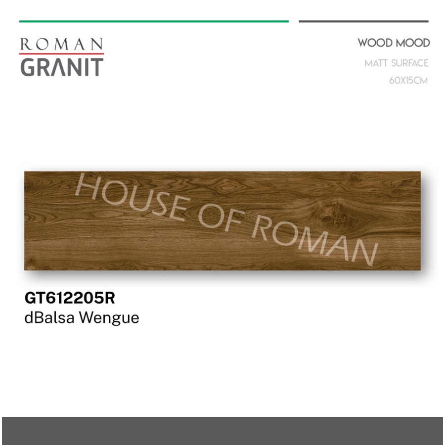 ROMANGRANIT DBALSA WENGUE 60X15 GT612205R (ROMAN GRANIT)