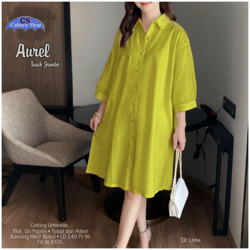 AUREL TUNIK JUMBO KATUN POPLIN LD 140