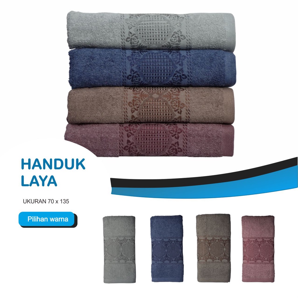 Handuk Mandi Katun Dewasa Ukuran 70x135cm Classic - Sandy Collection