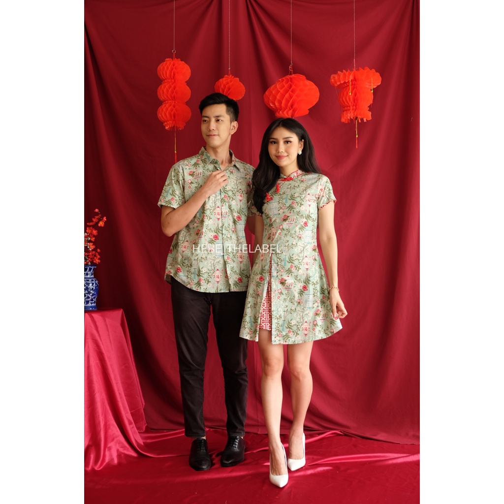 Kavi Batik Cheongsam Chinese New Year - (Men Short-Amia-Elera-Kora)