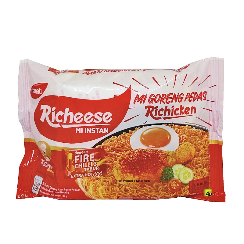 

Nabati Richicken - Mie Instan Rasa Ayam Pedas - 1 bks