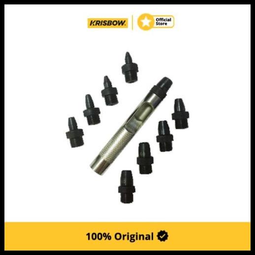 

Krisbow Set 10 Pcs Hollow Punch 2-10 Mm
