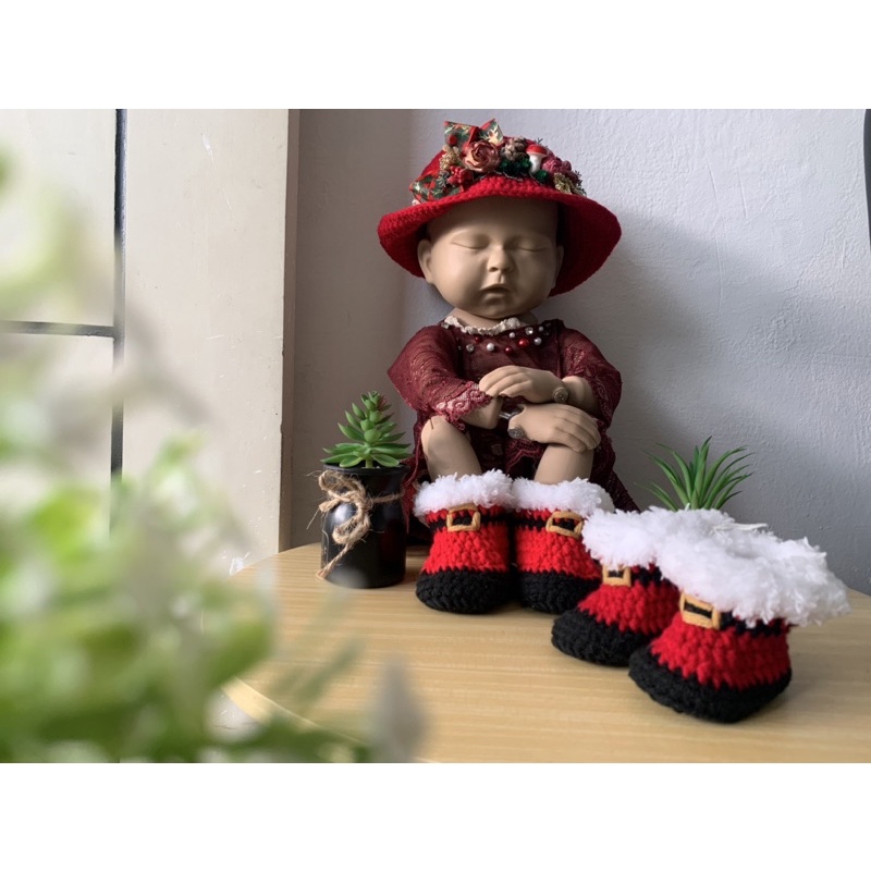 Sepatu boots newborn, properti fotografi, newborn props