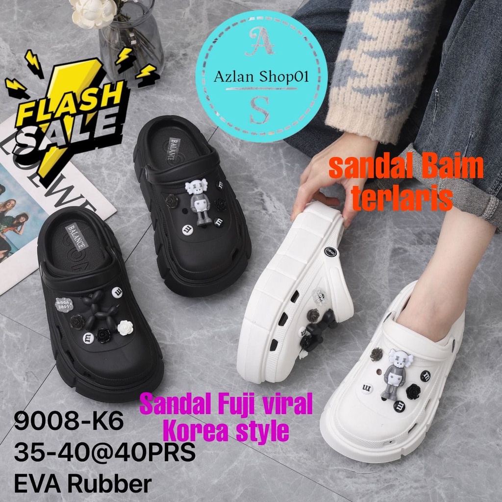 Sandal wanita baim fuji EVA RUBBER premium 8558-11 (36-41) sandal baim fujimodel terbaru