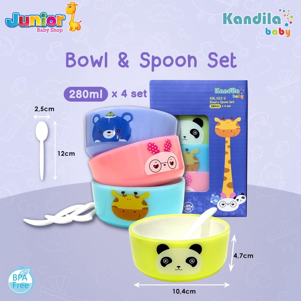 KANDILA BABY BOWL &amp; SPOON SET