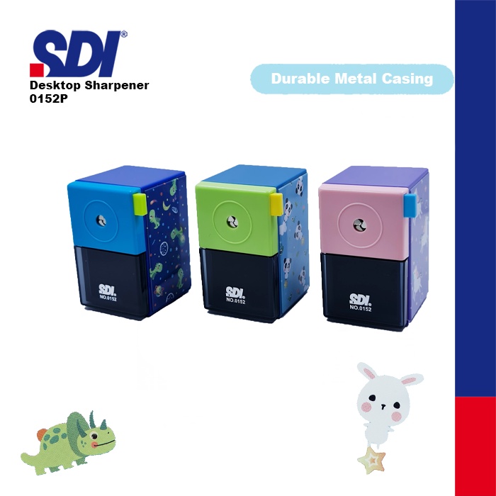

Metal Casing Desktop Sharpener / Rautan Pensil Meja Badan Besi SDI 0152P