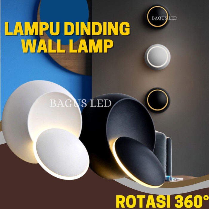Lamp Lampu Dinding Wall Lamp Led Lampu Modern Minimalis Moon Light