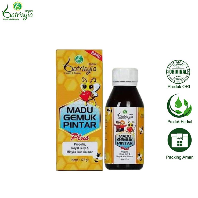 

Madu Anak Gemuk Pintar Batrisyia Herbal/ Madu Batrisyia