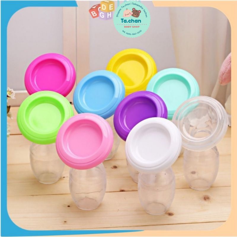 Pompa ASI silikon manual breast pump silicone penadah tetesan asi marmet dbf