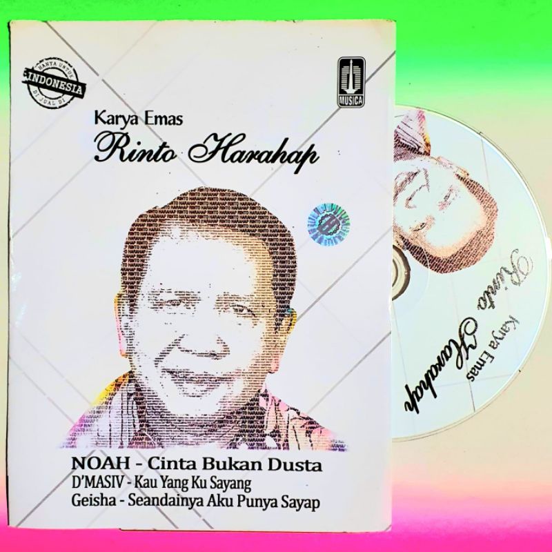 KASET VCD ORIGINAL KARYA EMAS RINTO HARAHAP - KASET LAGU LAWAS - KASET POP INDONESIA LAWAS - KASET P