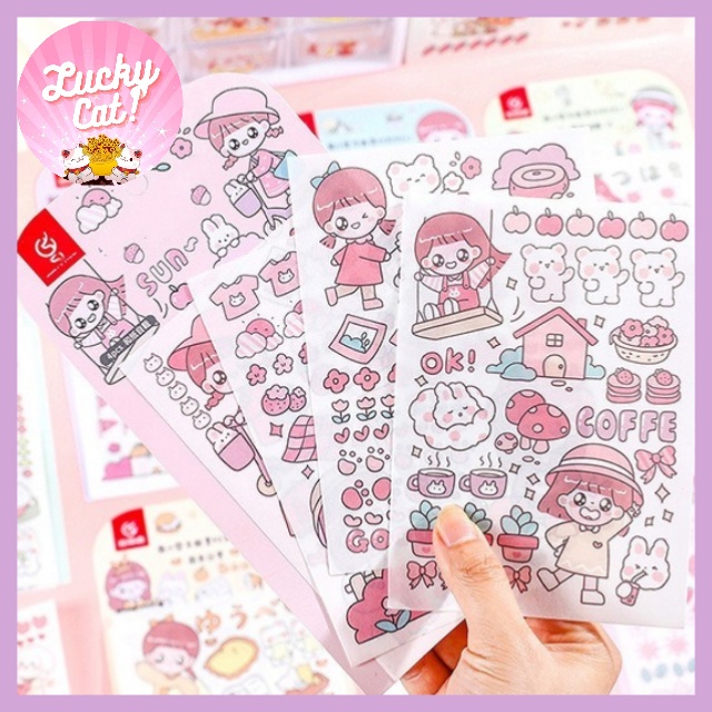 

LUCKY CAT - DECO STIKER ISI 4 LEMBAR FREE RAKEL ( ALAT PASANG ) / STIKER KARTUN KOREA / STIKER BOTOL MINUM / STIKER DIARY / SCRAPBOOK STIKER / STIKER KEKINIAN / STICKER KOREA / STIKER GELAS / WALLSTICKER GELAS / WALLSTICKER NOTEDBOOK / STIKER LABEL KARTUN