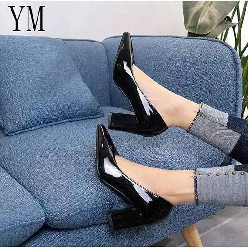 Best Seller.. Fladeo D21/Ldfh598-2Ra/Sandal Heels Slide Wanita [Chunky Heel ] Sandal Haihils High He