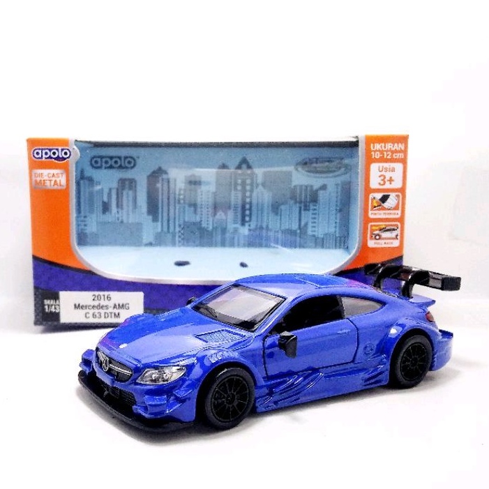 Apolo msz diecast Mercedes-Benz AMG C63 DTM Biru