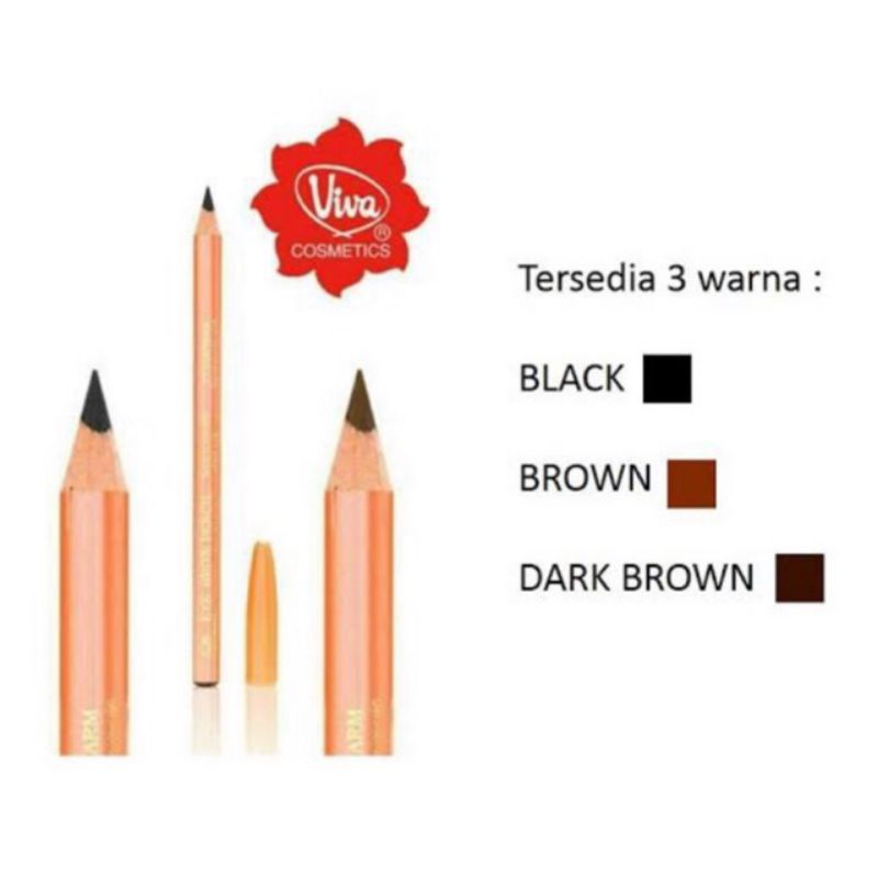 Pensil Alis Viva Ori Hitam/Cokelat