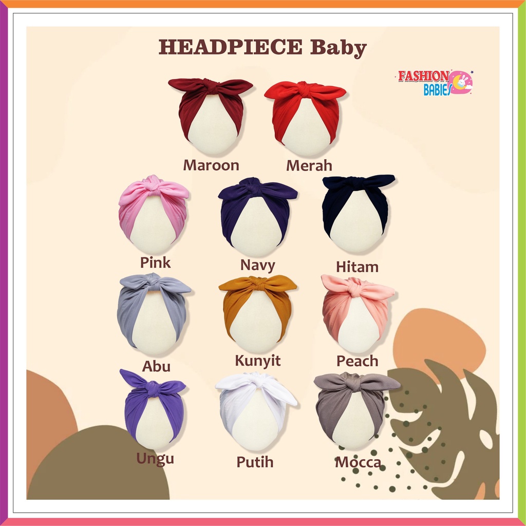 TURBAN KELINCI BAYI - RABBIT HEADPIECE BABY ❤ Fashionbabies ❤