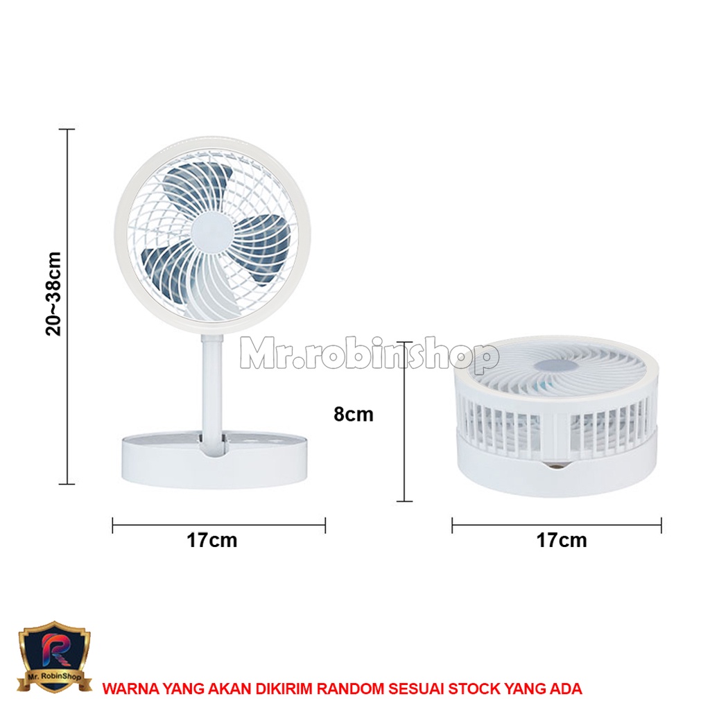 Kipas angin dan lampu belajar  lipat portable stand / portable fan folding stand / Cooling Fan rechargeable