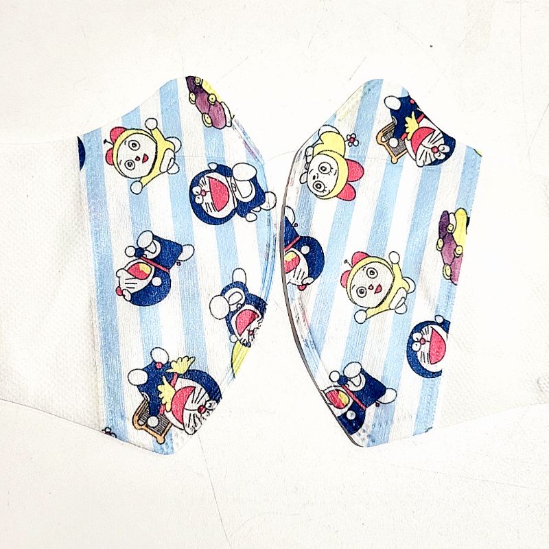MASKER DUCKBILL ANAK ONCARE MOTIF DORAEMON DORAMI ISI 10PCS 3-10TAHUN