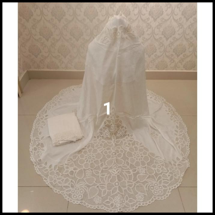 Promo Mukena Bordir Kerancang Padang Premium