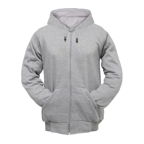 Hoodie Polos Wanita Resleting Warna Abu Hitam