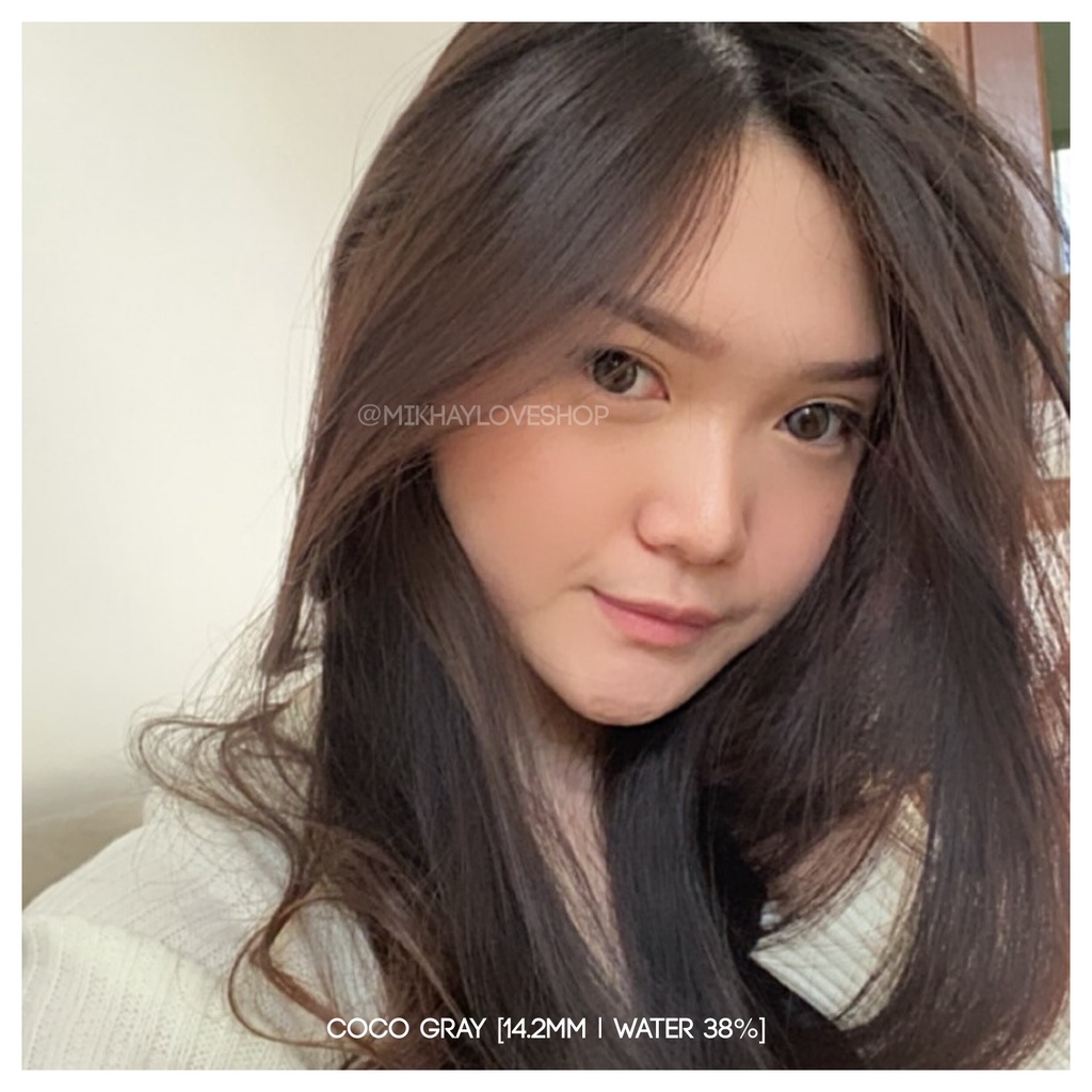 MIKHAYLOVESHOP Softlens Coco Gray (Grey) | EOS