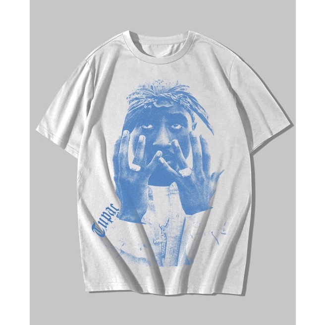 Kaos Tupac Shakur Bootleg Rap Shirt