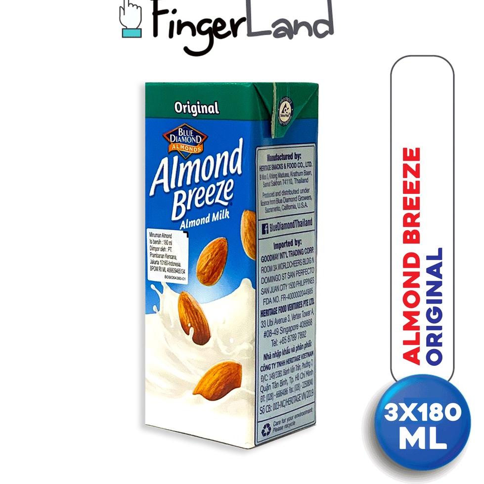 

(PROMO IAZ67) Blue Diamond Susu Almond Milk Original 180 ml (3 Pcs) ✢