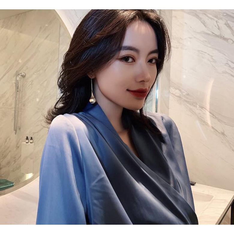 Wanita Tetesan Air Liontin Anting-Anting Elegan Sederhana Drop Earrings Pernikahan Korea INS Manis Menjuntai Anting-Anting Pribadi Pesta Gadis Wanita