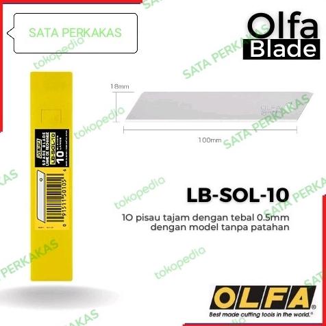 

Refill Cutter 18mm Solid Blade Cutter LB-SOL-10 (10pcs / pack) OLFA
