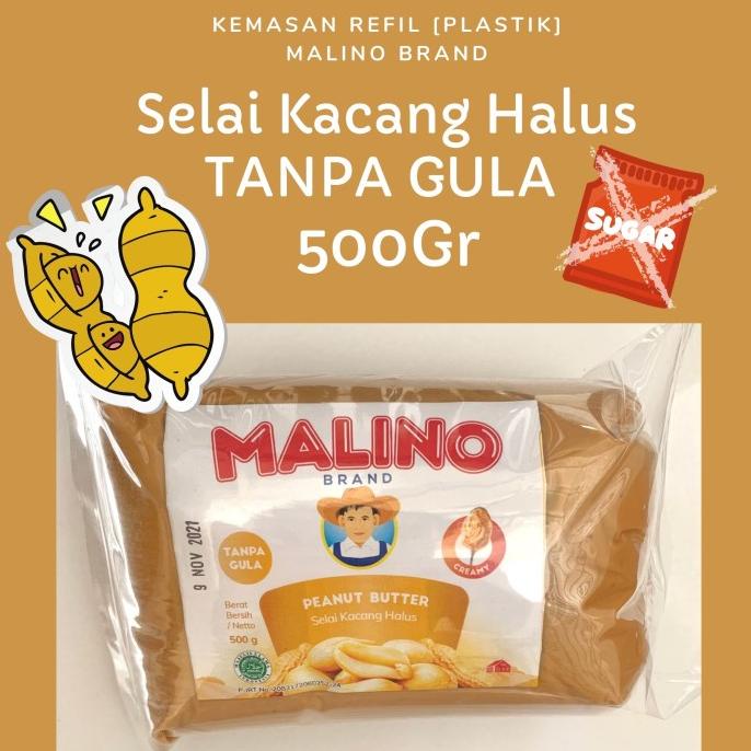 

Selai Kacang Halus Peanut Butter Creamy TANPA GULA 500gr- MALINO BRAND