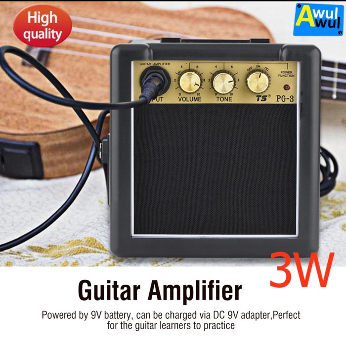 Amplifier Mini Gitar Elektrik 3W | Speaker Gitar Listrik