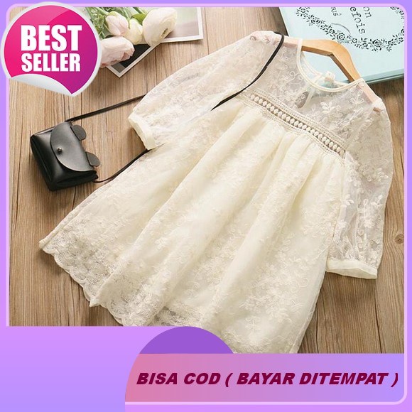 Dress Freya Kids - Pakaian Anak Perempuan Umur 3-5 Tahun / Baju Anak Import / Setelan Anak Perempuan