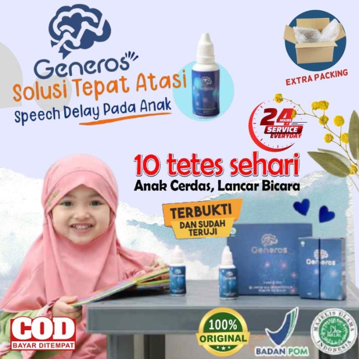 GENEROS SPEECH DELAY ORIGINAL - NUTRISI & VITAMIN OTAK ANAK PINTAR