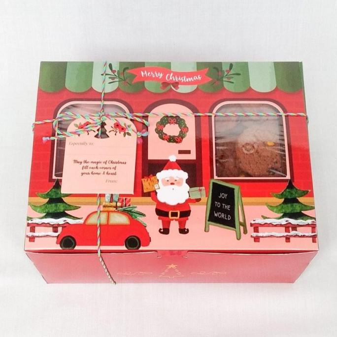 

NEW" (10 PCS) GIFT BOX DUS TOPLES 350GR ISI 2 EDISI NATAL KARDUS ER6956EE