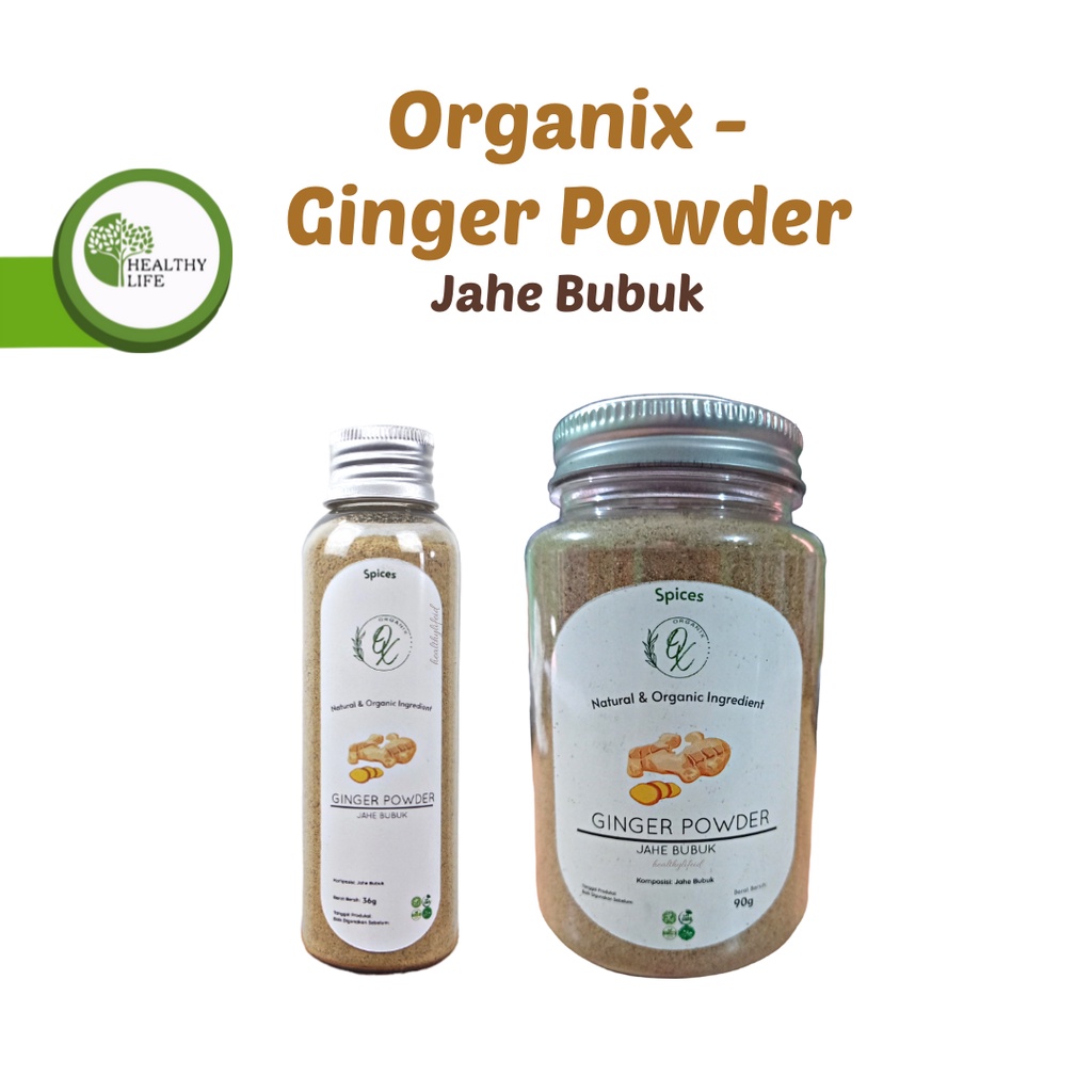 Organix - Ginger Powder / Jahe Bubuk 36 gr / 90 gr