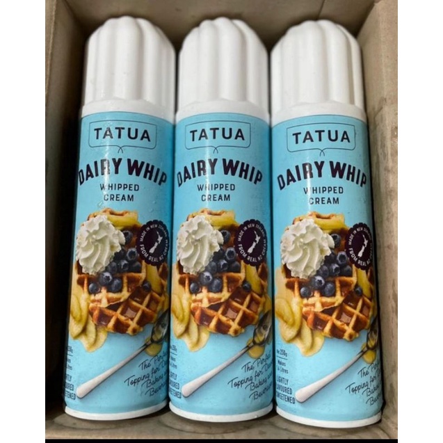 Jual Tatua Dairy Whip Aerosol Whipped Cream 250gr Shopee Indonesia
