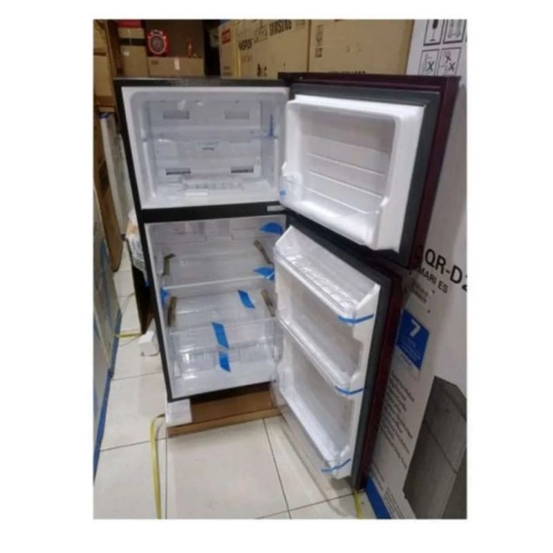 Rak Freezer Kulkas Sharp 2 Pintu Mini Original