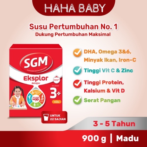 

SGM Eksplor Aktif 3+ Pro-GressMaxx Susu Pertumbuhan 900 gr MADU / VANILLA / COKELAT EXP 2025