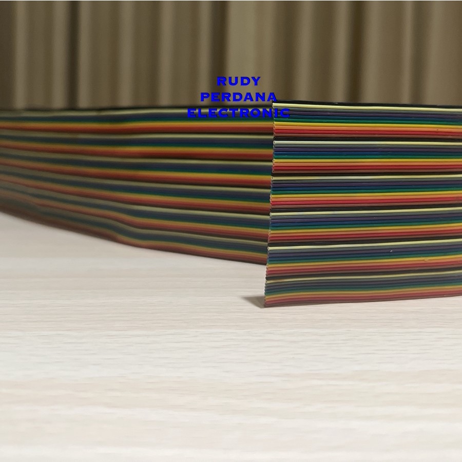 RAINBOW FLAT JUMPER CABLE KABEL PELANGI 60P 60 PIN 60W 60 WATT JALUR