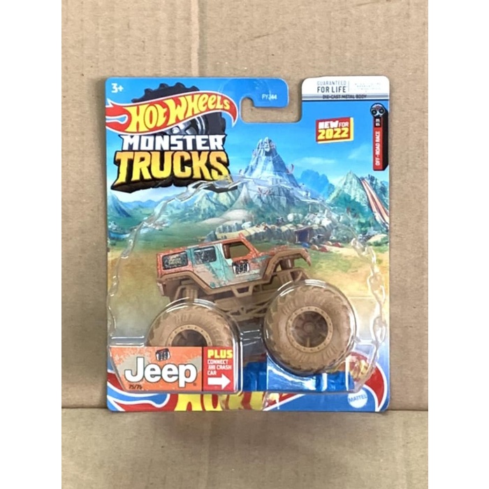 Hotwheels Monster Trucks 18 Jeep Wrangler Unlimited Oren Off-road Race