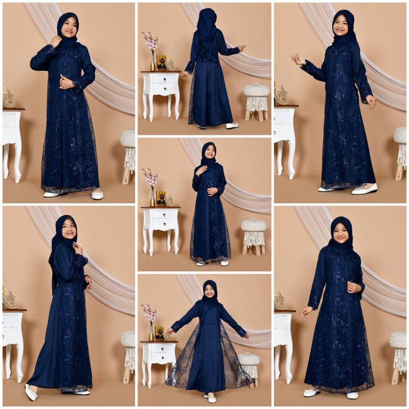 GAMIS ANAK REMAJA TANGGUNG 9-14 TAHUN GAMIS LEBARAN HANI